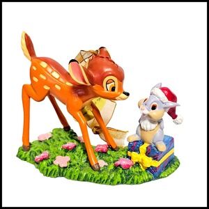 Danbury Mint Disney Bambi and Thumper Christmas Ornament‎ Figurine